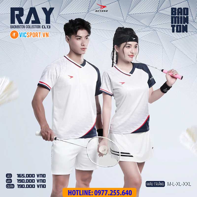 Áo cầu lông pickleball Beyono Ray CL13 đa năng - Hình ảnh 4