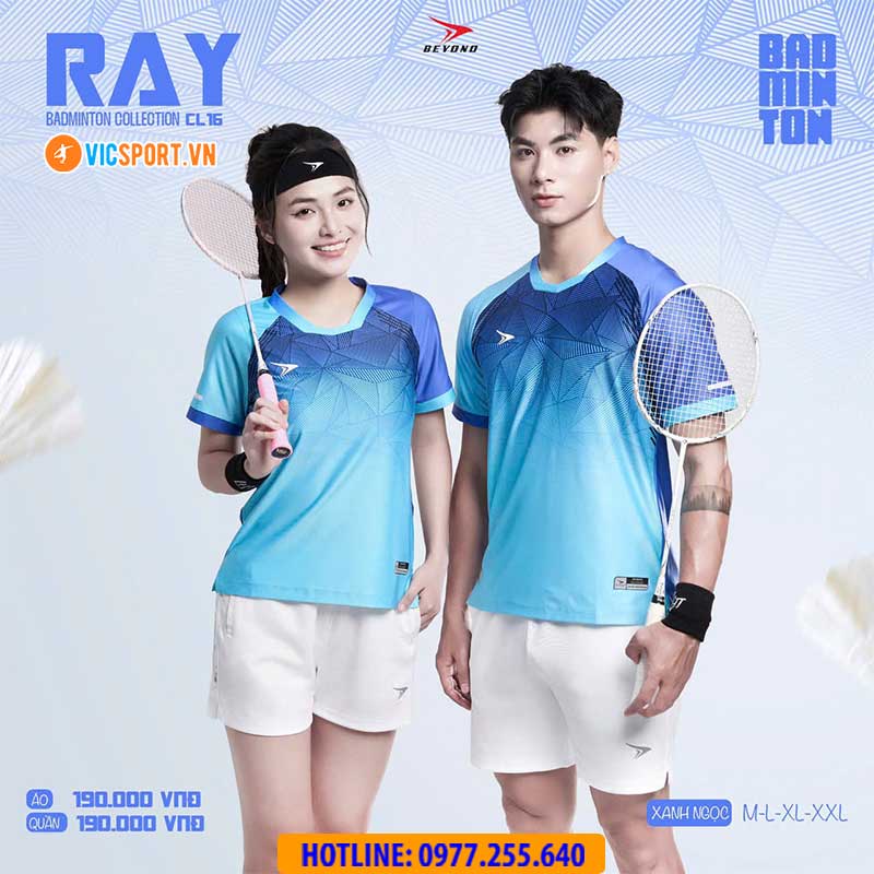 Áo cầu lông pickleball Beyono Ray CL13 đa năng - Hình ảnh 13