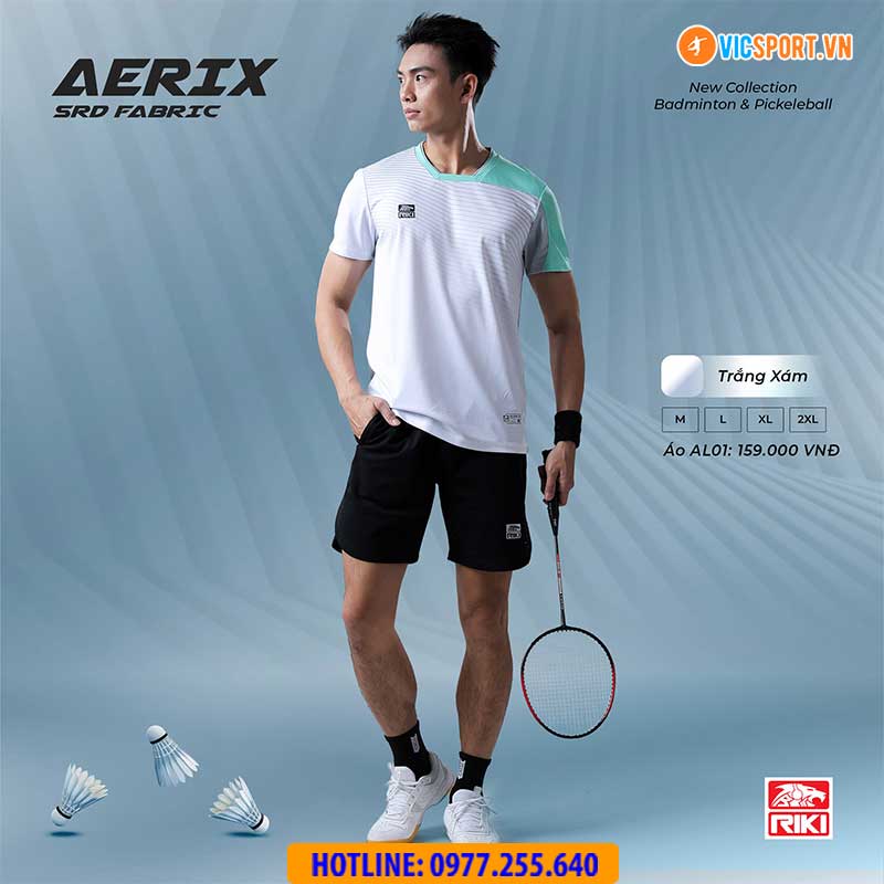 Áo cầu lông pickleball Riki Aerix AL01 - Hình ảnh 11