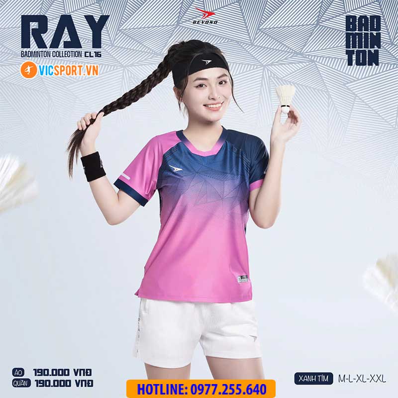 Áo cầu lông pickleball Beyono Ray CL16 đa năng - Hình ảnh 11