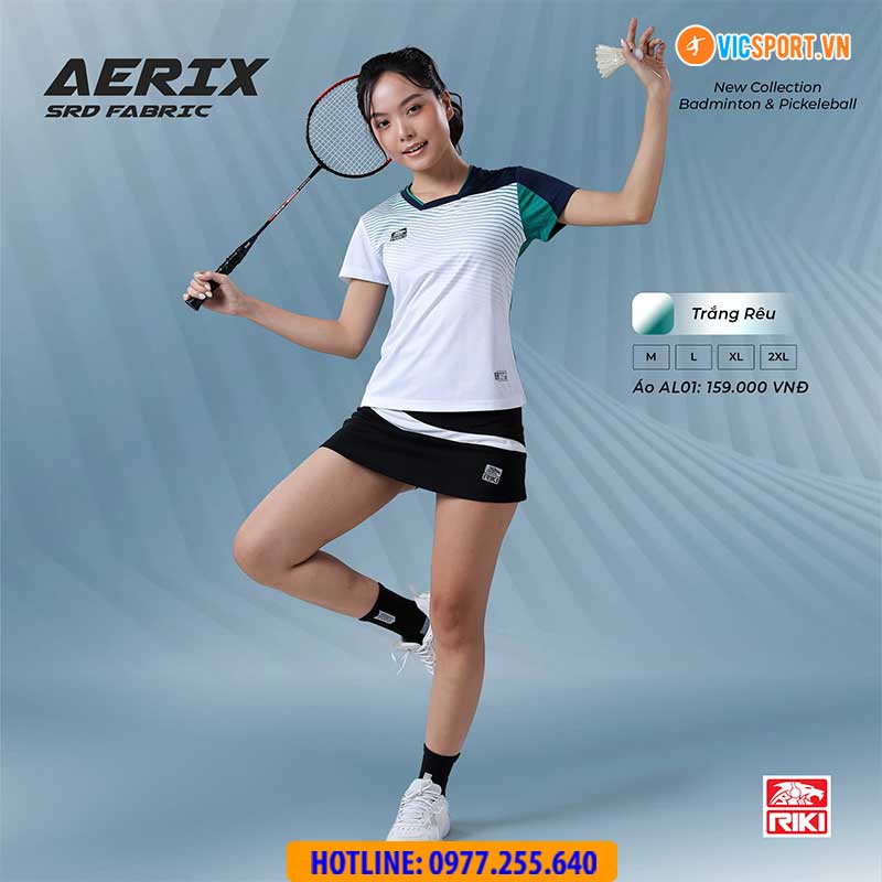 Áo cầu lông pickleball Riki Aerix AL01 - Hình ảnh 12