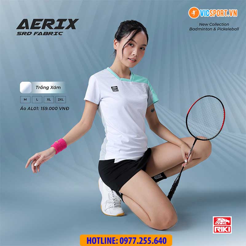 Áo cầu lông pickleball Riki Aerix AL01 - Hình ảnh 13