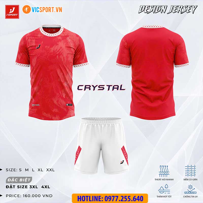 Áo đá banh thiết kế J-Sport Crystal - Hình ảnh 32
