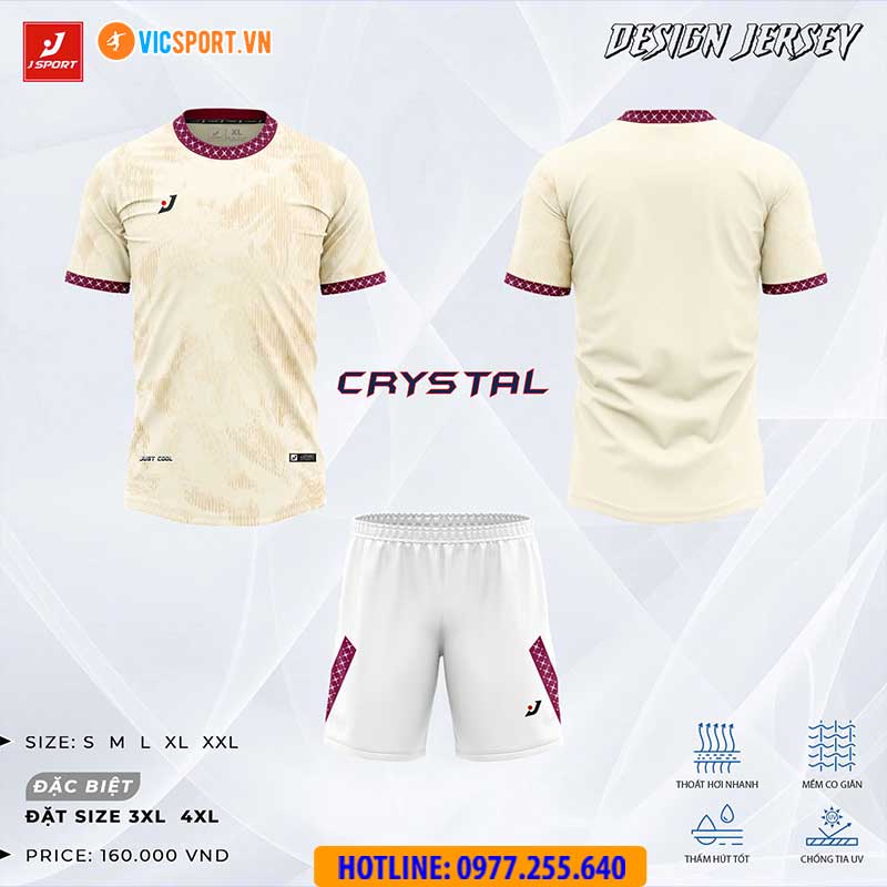 Áo đá banh thiết kế J-Sport Crystal - Hình ảnh 33