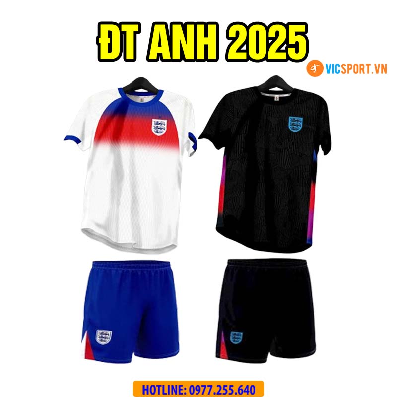 Áo đá banh đội tuyển Anh WC 2026 vải mè - Hình ảnh 13