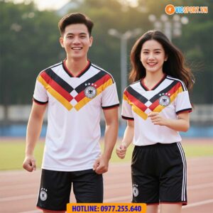 Áo đá banh đội tuyển Đức WC 2026 vải mè