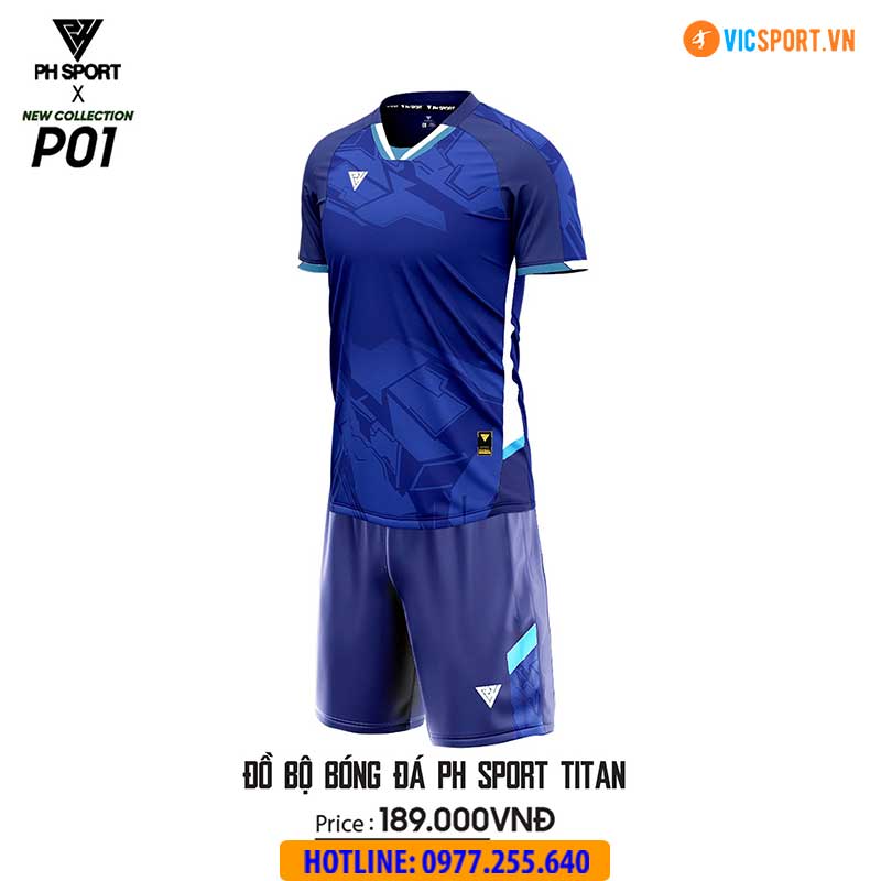 Áo đá banh không logo PH Titan - Hình ảnh 16