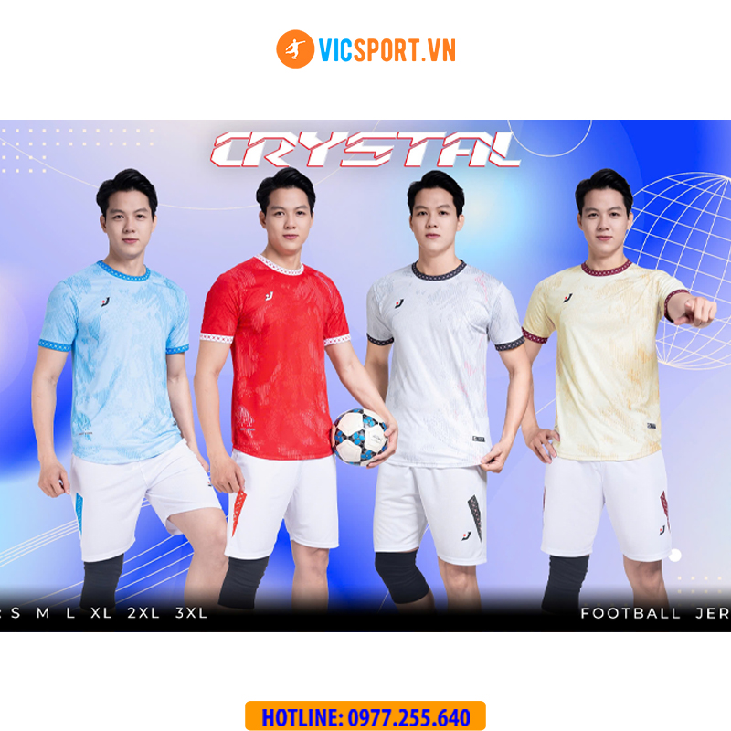 Áo đá banh thiết kế J-Sport Crystal