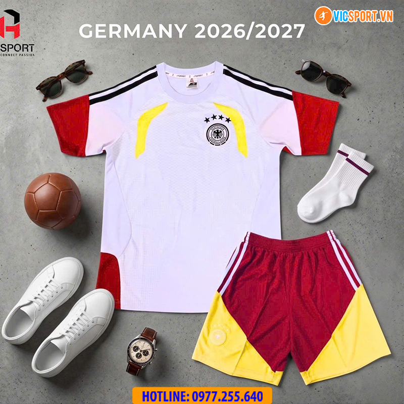Áo đá banh đội tuyển Đức WC 2026 vải mè - Hình ảnh 40