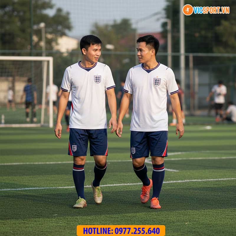 Áo đá banh đội tuyển Anh WC 2026 vải mè - Hình ảnh 18