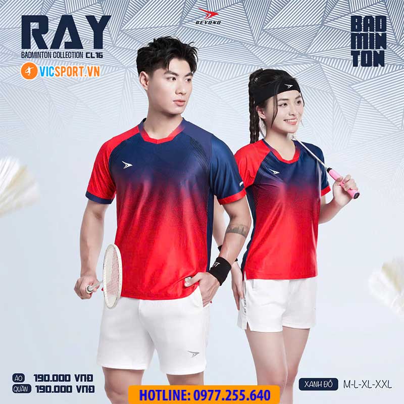 Áo cầu lông pickleball Beyono Ray CL16 đa năng - Hình ảnh 12