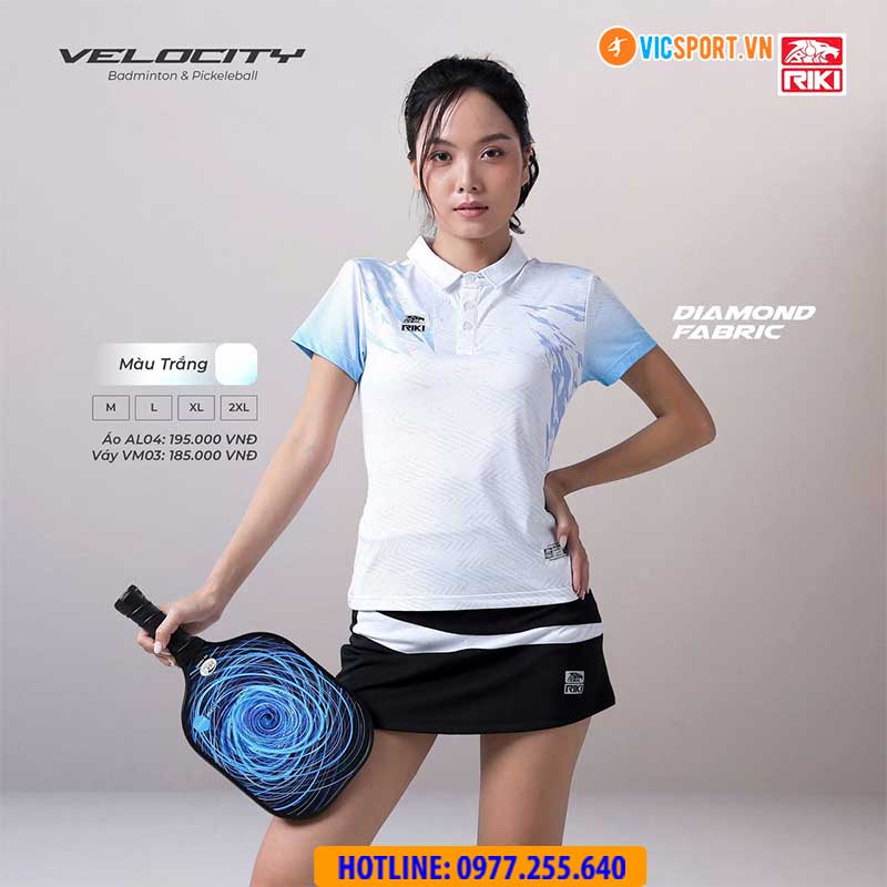 Áo cầu lông pickleball Riki AL04 Velocity - Hình ảnh 6