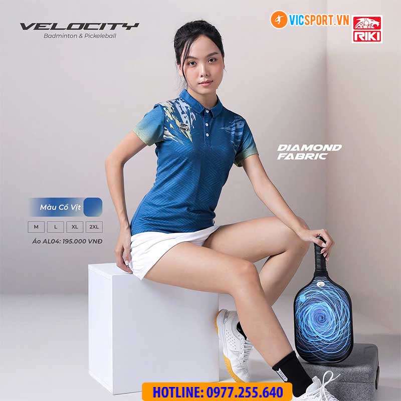 Áo cầu lông pickleball Riki AL04 Velocity - Hình ảnh 5