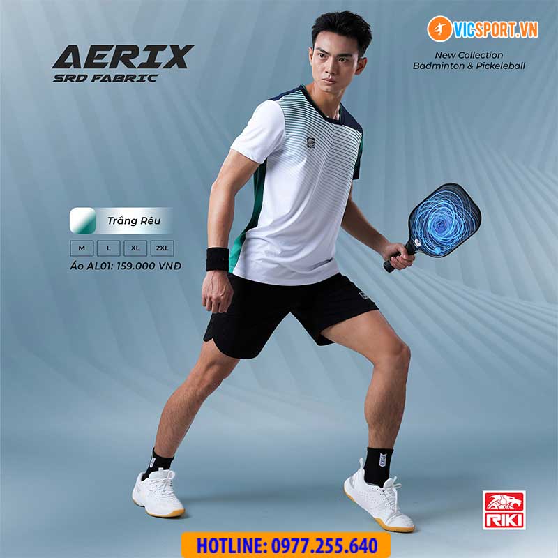 Áo cầu lông pickleball Riki Aerix AL01 - Hình ảnh 4