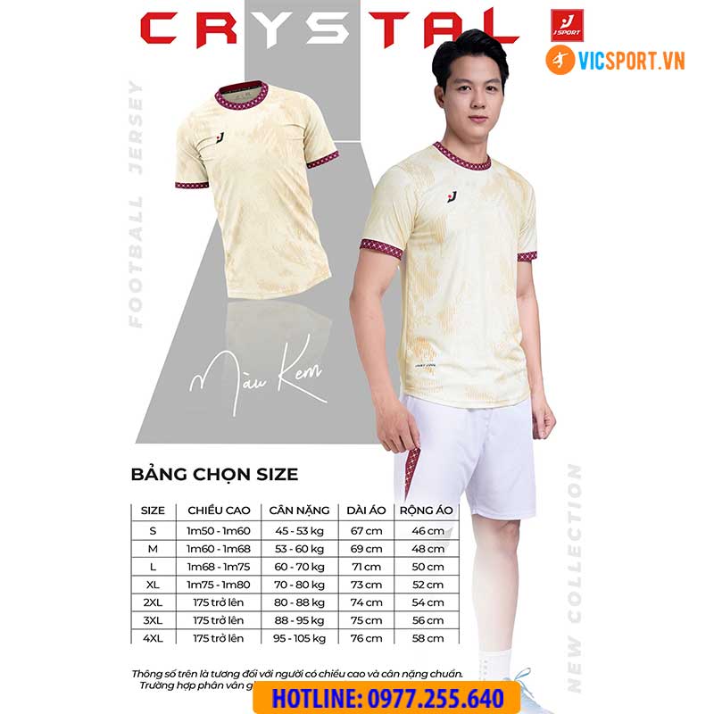 Áo đá banh thiết kế J-Sport Crystal - Hình ảnh 13