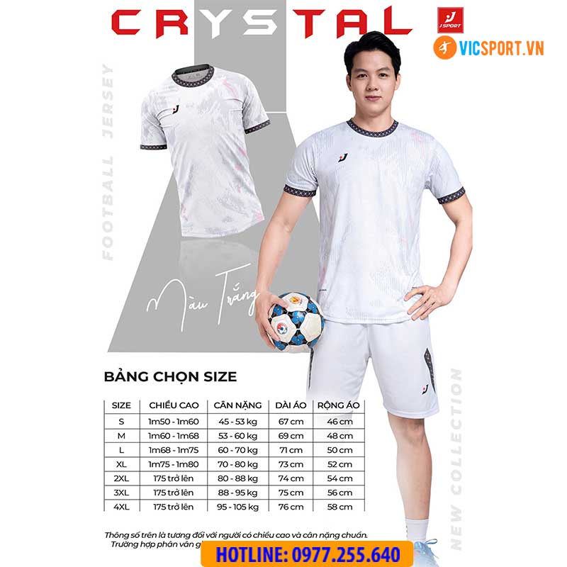 Áo đá banh thiết kế J-Sport Crystal - Hình ảnh 14