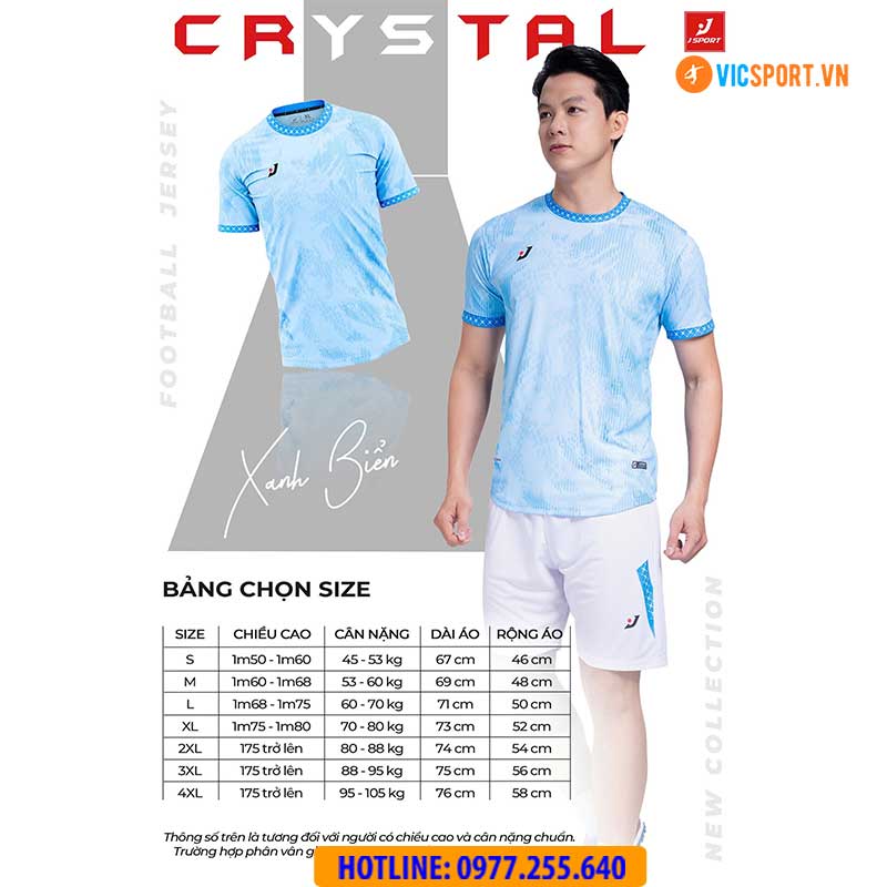 Áo đá banh thiết kế J-Sport Crystal - Hình ảnh 15