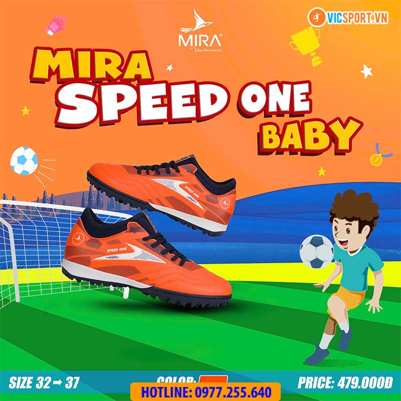 Giày đá banh trẻ em Mira Speed One đế TF - Hình ảnh 17