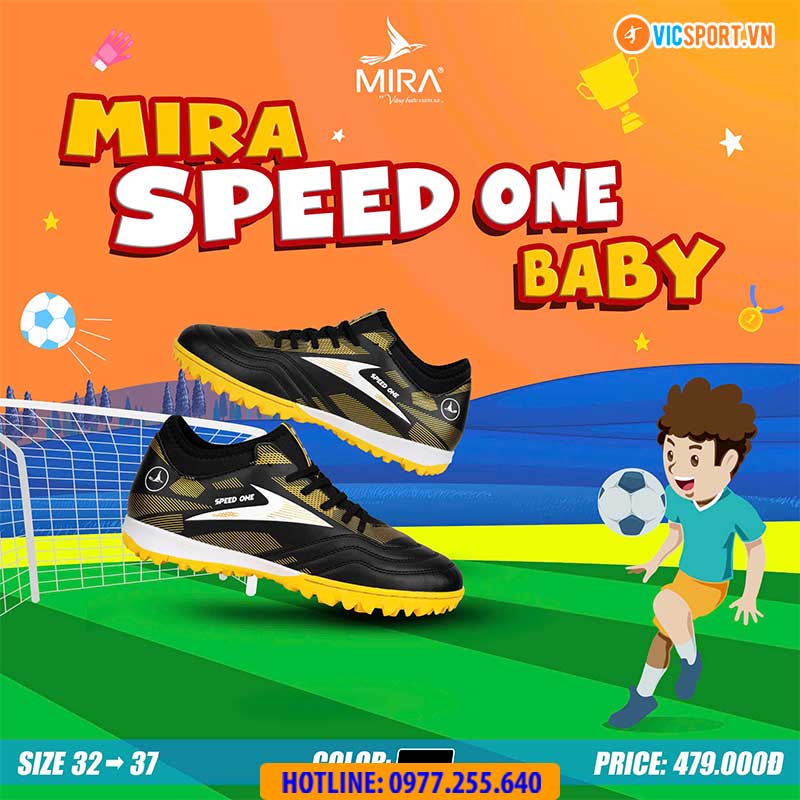 Giày đá banh trẻ em Mira Speed One đế TF - Hình ảnh 18