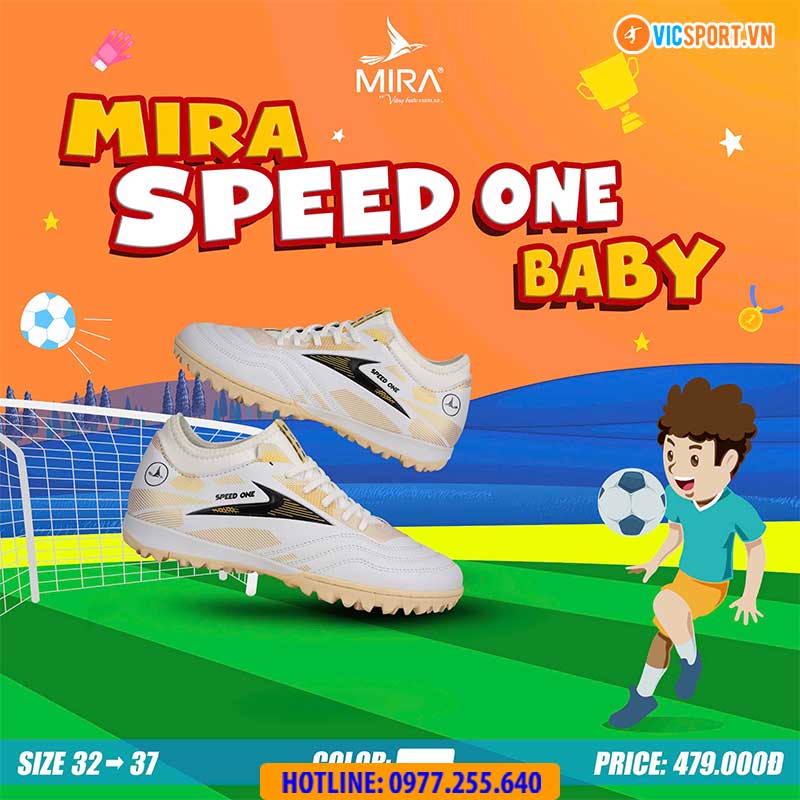 Giày đá banh trẻ em Mira Speed One đế TF - Hình ảnh 19