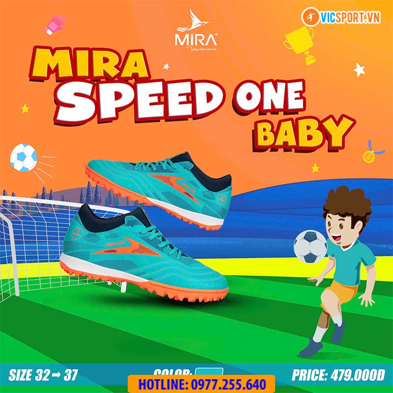 Giày đá banh trẻ em Mira Speed One đế TF - Hình ảnh 20