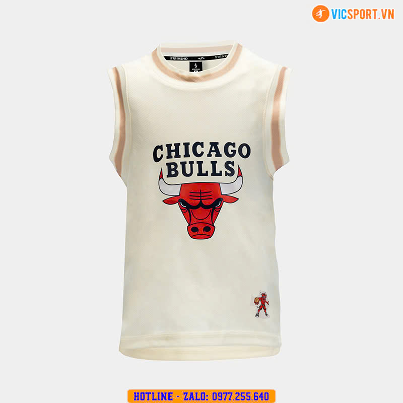 Quần áo bóng rổ trẻ em Strivend Chicago Bulls - Hình ảnh 13