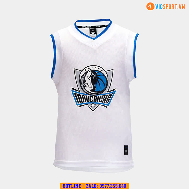 Quần áo bóng rổ trẻ em Strivend Dallas Mavericks - Hình ảnh 12