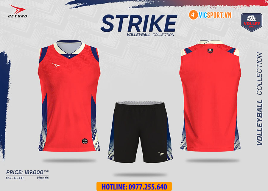 Quần áo bóng chuyền nam Beyono Strike sát nách - Hình ảnh 15