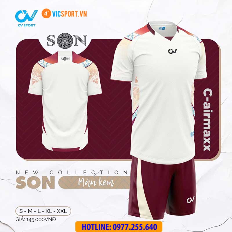 Áo đá banh không logo CV Son - Hình ảnh 6