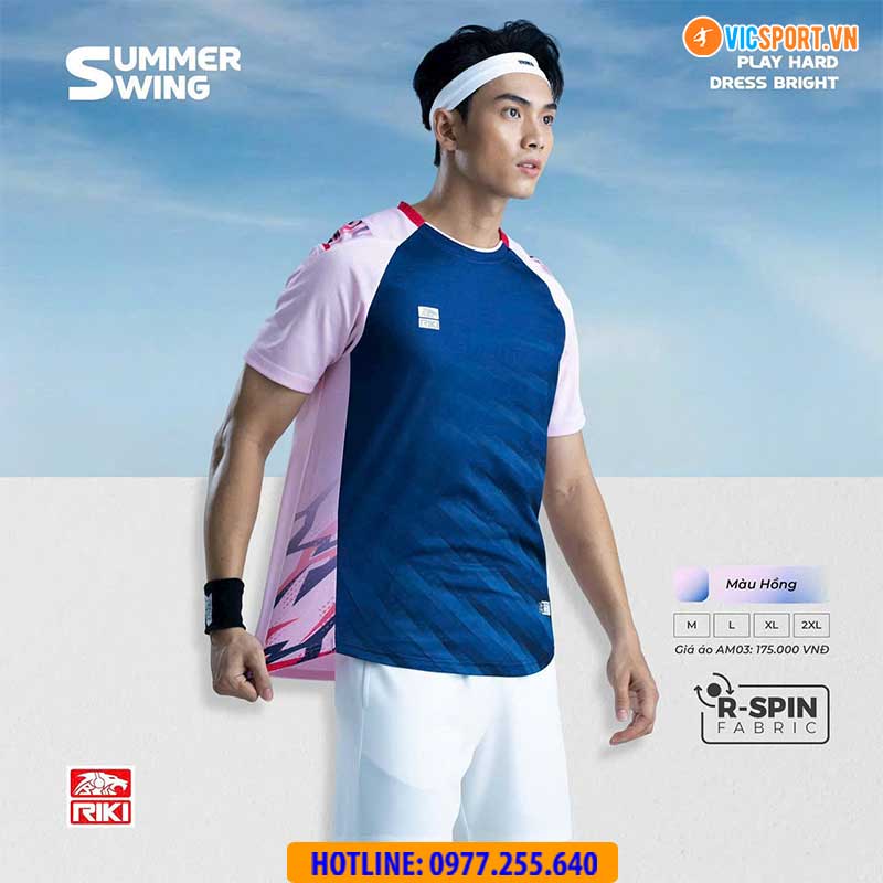 Áo cầu lông pickleball Riki Summer Swing AM03 đa năng - Hình ảnh 10