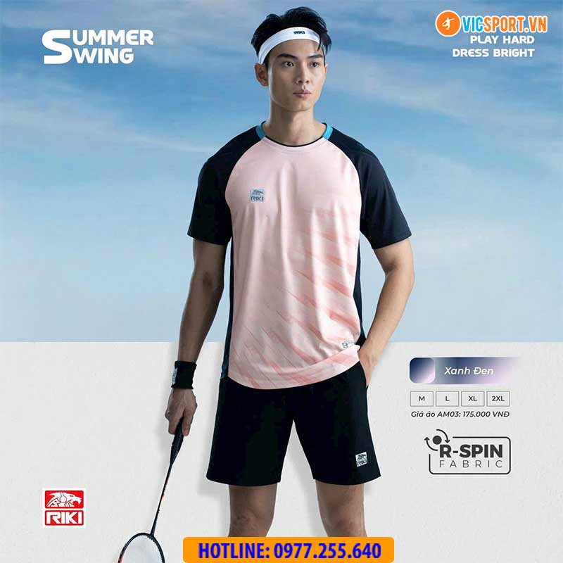 Áo cầu lông pickleball Riki Summer Swing AM03 đa năng - Hình ảnh 13