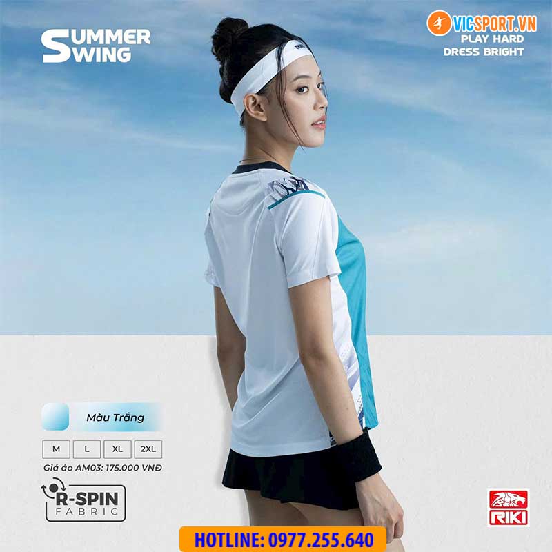 Áo cầu lông pickleball Riki Summer Swing AM03 đa năng - Hình ảnh 18