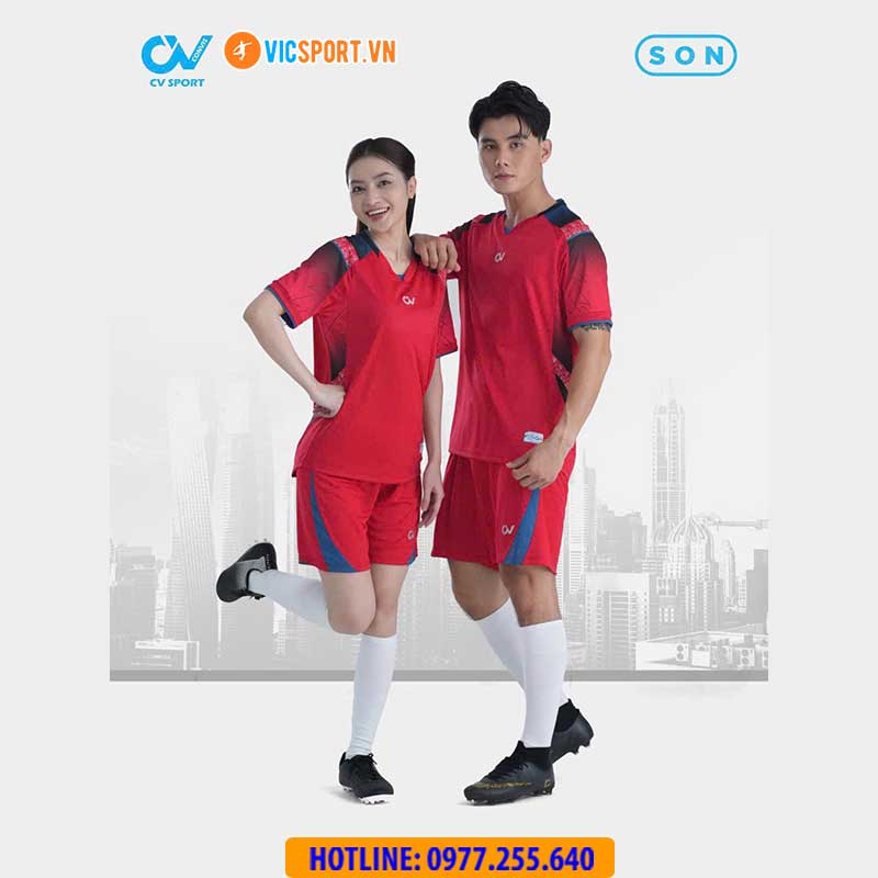 Áo đá banh không logo CV Son - Hình ảnh 15
