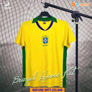 Áo đá banh đội tuyển Brazil năm 2025 vải thun lạnh