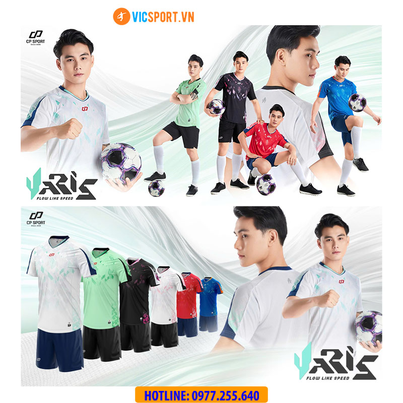 Áo đá banh không logo CP Yaris