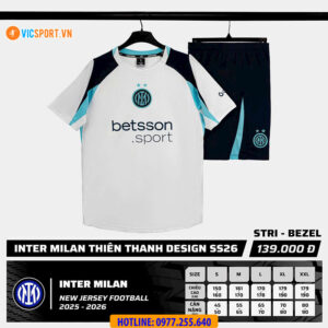 Áo đá banh Strivend Clb Inter Milan SS26 mùa giải 2025-2026