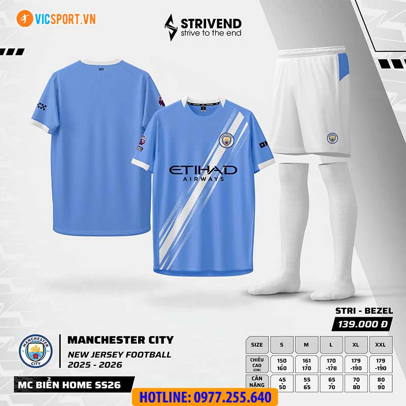 Áo đá banh Clb Man City SS26 Strivend - Hình ảnh 16