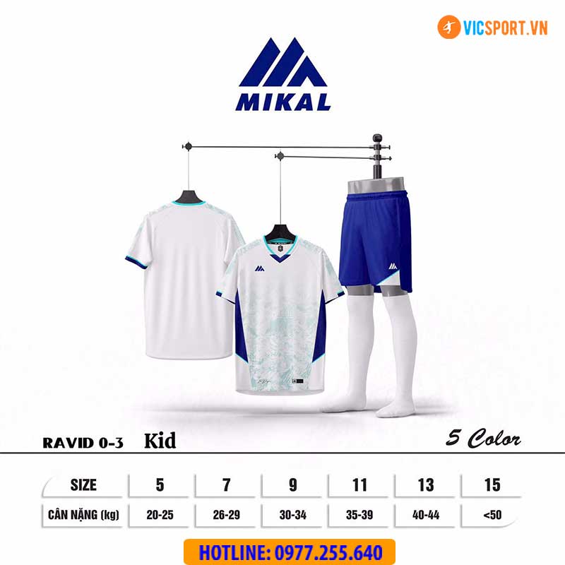 Áo đá banh trẻ em Mikal Ravid 3.0 - Hình ảnh 11