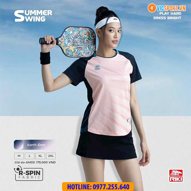 Áo cầu lông pickleball Riki Summer Swing AM03 đa năng - Hình ảnh 22