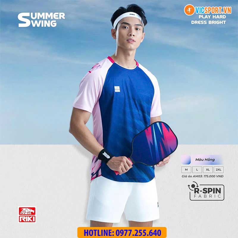 Áo cầu lông pickleball Riki Summer Swing AM03 đa năng - Hình ảnh 21