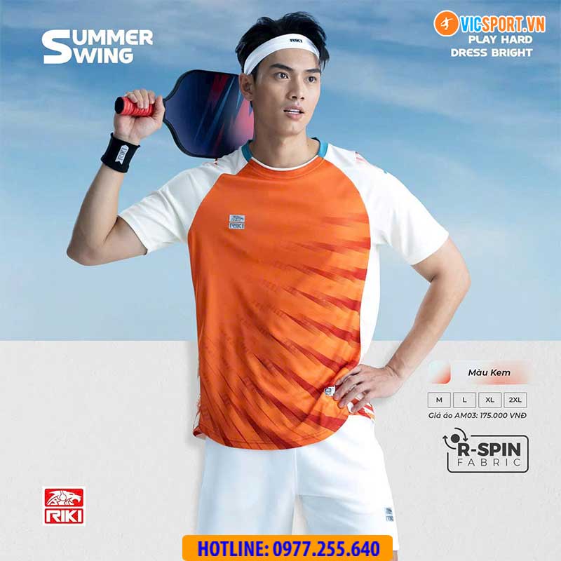 Áo cầu lông pickleball Riki Summer Swing AM03 đa năng - Hình ảnh 23