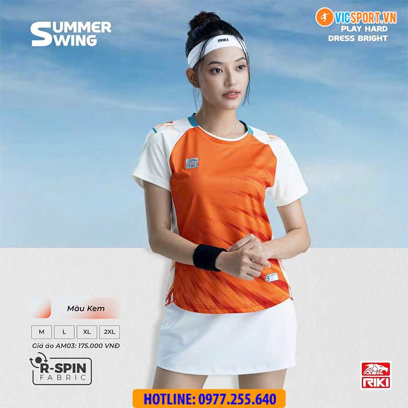 Áo cầu lông pickleball Riki Summer Swing AM03 đa năng - Hình ảnh 26