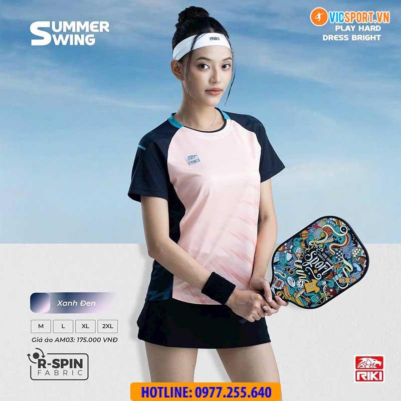 Áo cầu lông pickleball Riki Summer Swing AM03 đa năng - Hình ảnh 29