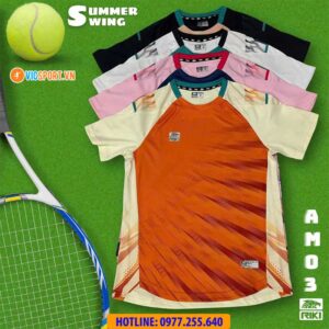 Áo cầu lông pickleball Riki Summer Swing AM03 đa năng