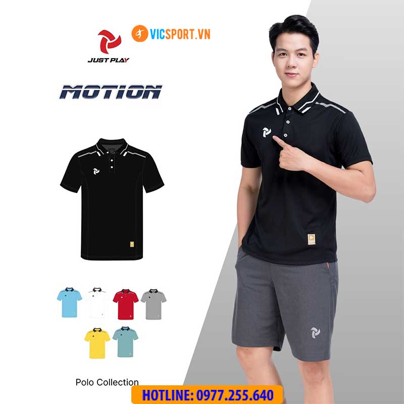 Áo thể thao polo di chuyển Justplay Motion - Hình ảnh 4