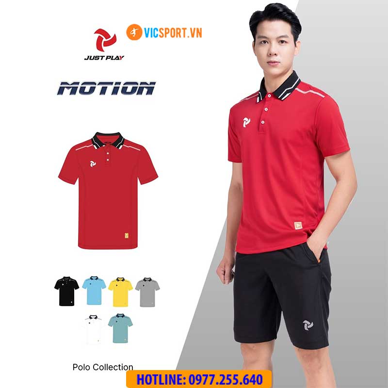 Áo thể thao polo di chuyển Justplay Motion - Hình ảnh 8