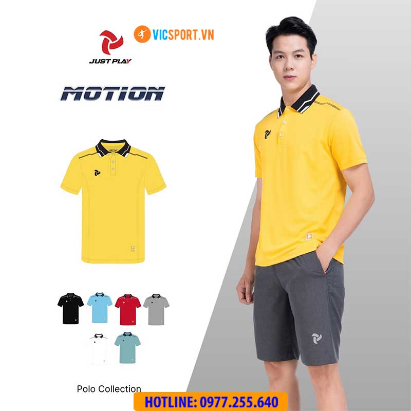Áo thể thao polo di chuyển Justplay Motion - Hình ảnh 6