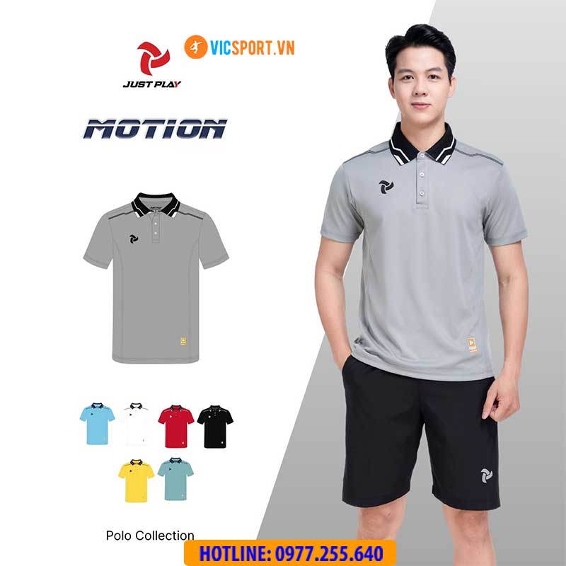 Áo thể thao polo di chuyển Justplay Motion - Hình ảnh 7