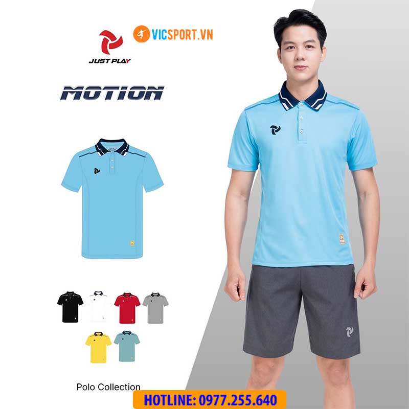 Áo thể thao polo di chuyển Justplay Motion - Hình ảnh 5