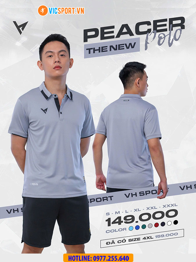 Áo thể thao polo di chuyển VH Peacer - Hình ảnh 15